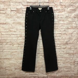Michael Kors Black Studded Jeans – Size 6 – 100% Cotton – NWOT